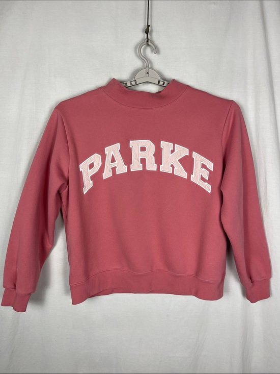 Parke Tops - Parke Pink on Pink Varsity Mockneck Sweatshirt